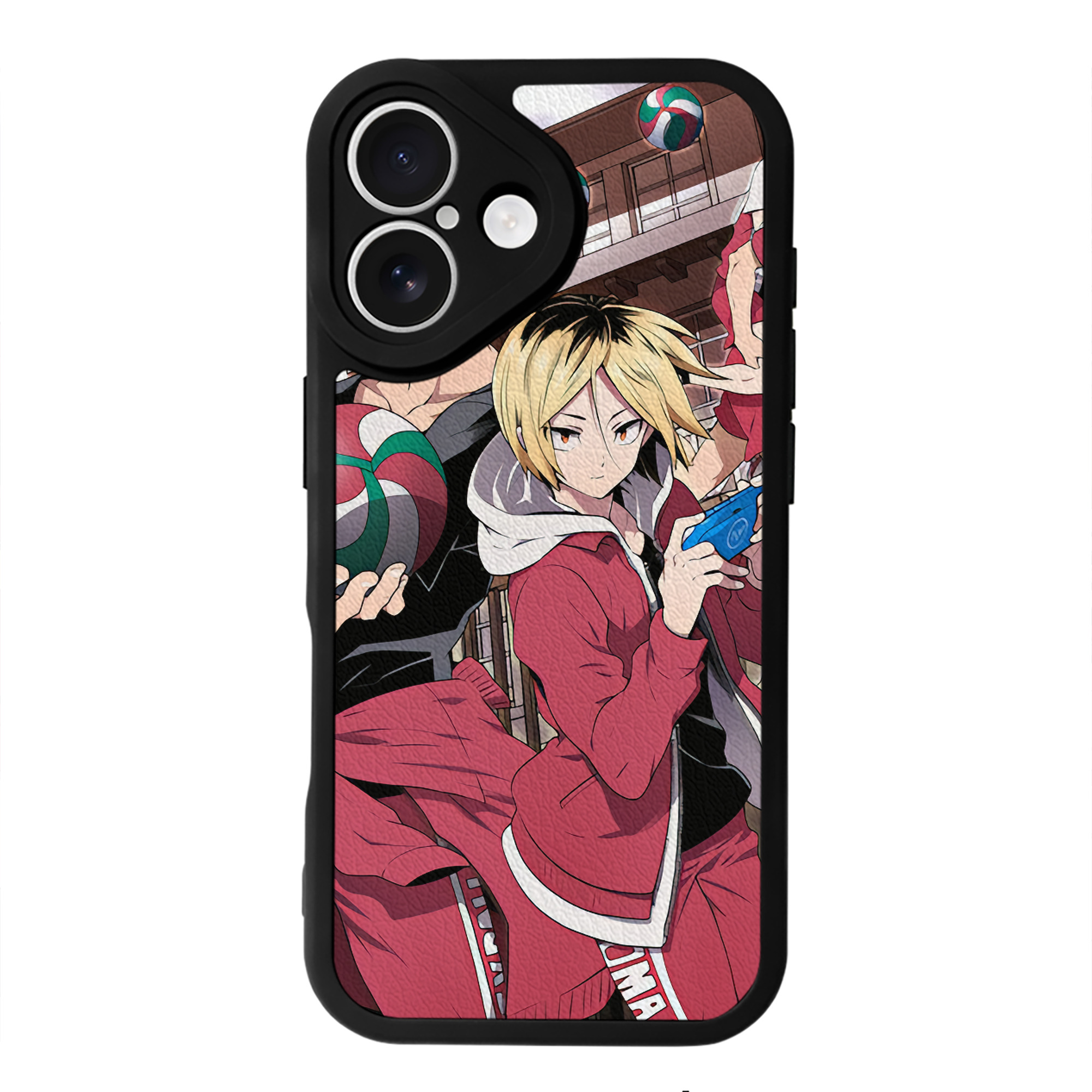 （画像用） ハイキュー!! Haikyu!! 【iPhone 16シリーズ対応】シリコンスマホケース（レザー調） 材質：シリコン
